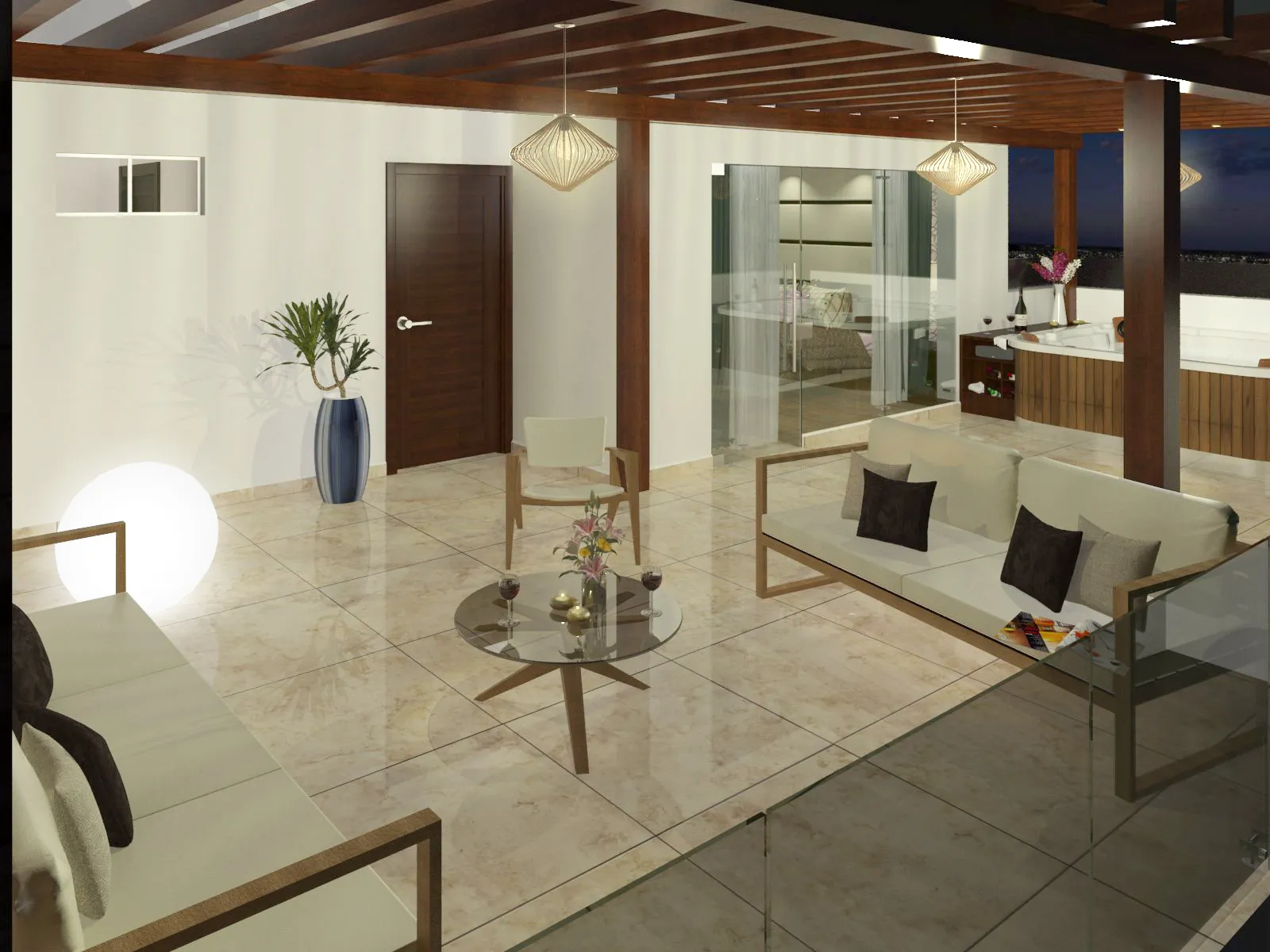 Render 3D Terraza